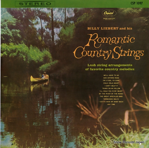 LIEBERT, BILLY AND HIS ORCHESTRA romantic country strings CSP1097