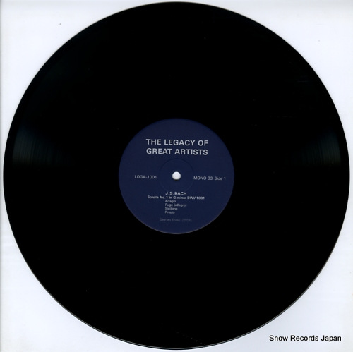 ENESCO, GEORGES bach; the unaccompanied violin sonatas and partitas LOGA-1001