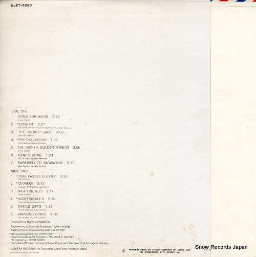 COLLINS, JUDY whales and nightingales SJET-8293