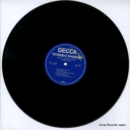 CUGAT, XAVIER hello! xavier cugat SDL-10303
