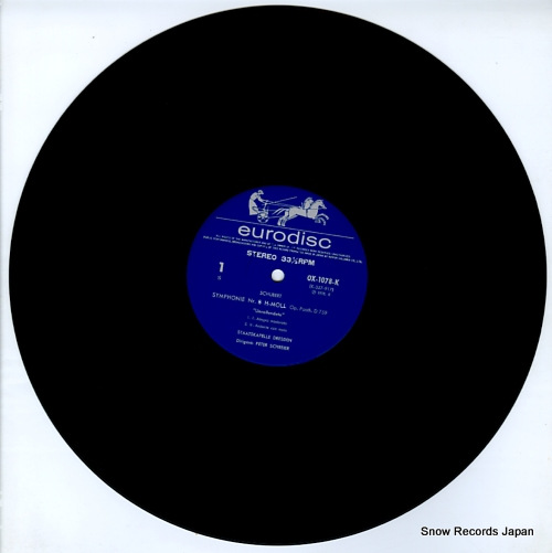 SCHREIER, PETER schubert; symphony no.8 