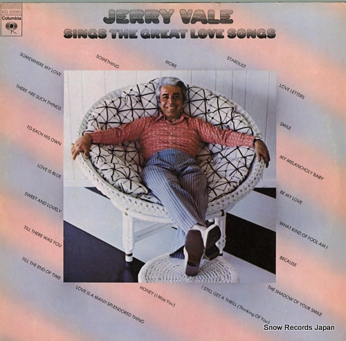 VALE, JERRY jerry vale sings the great love songs KG32083