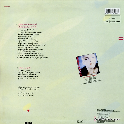 EURYTHMICS there must be an angel (playing with my heart) PT40248