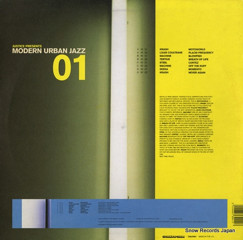 JUSTICE presents modern urban jazz 01 CWLP001