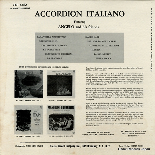 DI PIPPO, ANGELO accordion italiano FLPS1342