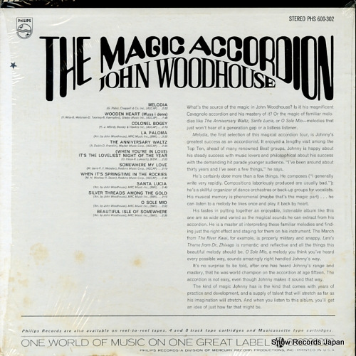 WOODHOUSE, JOHN the magic accordion PHS600-302