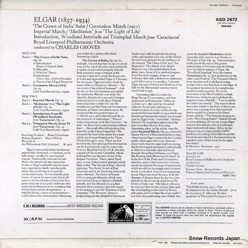GROVES, CHARLES elgar; 