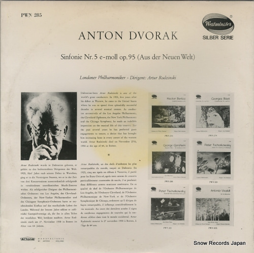RODZINSKI, ARTUR dvorak; sinfonie nr.5 e-moll op.95 PWN285