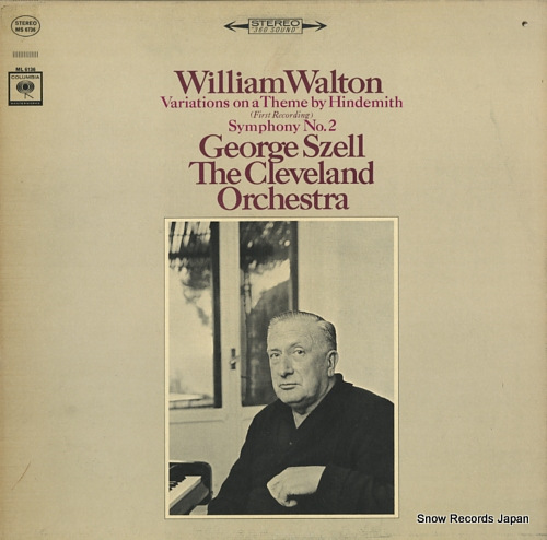 SZELL, GEORGE walton; variations on a theme by hindemith symphony no.2 MS6736