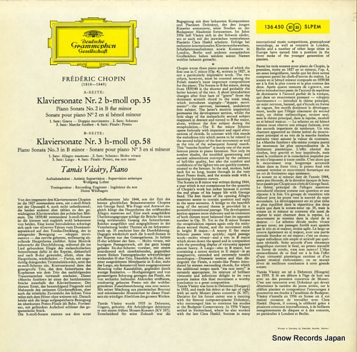 VASARY, TAMAS chopin; klaviersonaten nr. 2 b-moll op. 35 und nr. 3 h-moll op. 58 136450