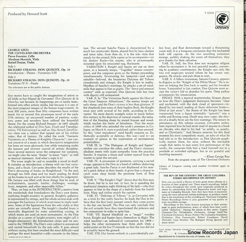 SZELL, GEORGE strauss; don quixote Y32224