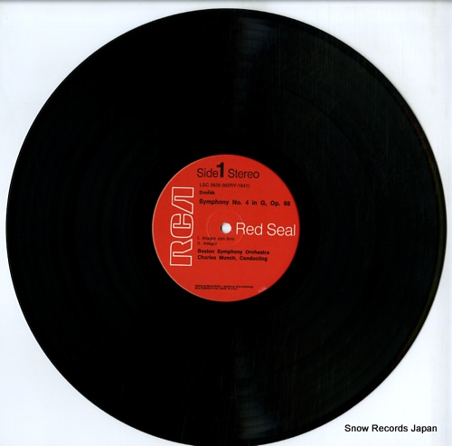 MUNCH, CHARLES dvorak; symphony no.4 LSC-2629