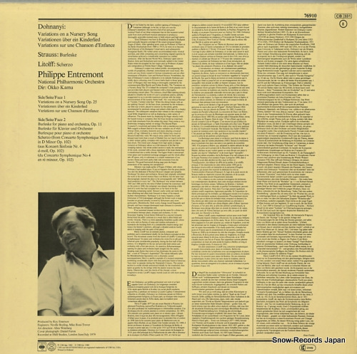 ENTREMONT, PHILIPPE dohnanyi; variations on a nursery song 76910