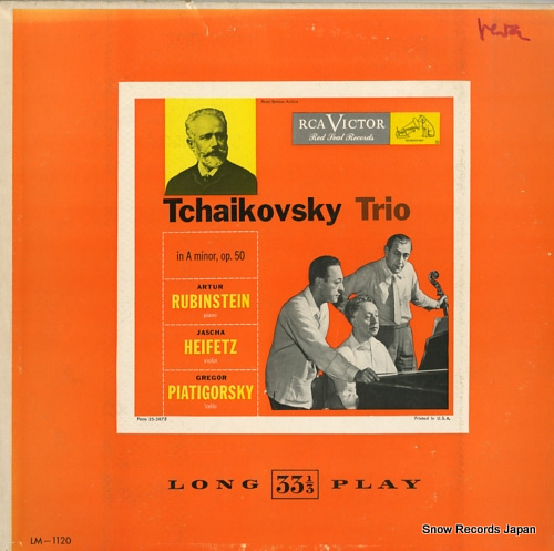 RUBINSTEIN, ARTUR tchaikovsky; trio in a minor, op.50 LM-1120