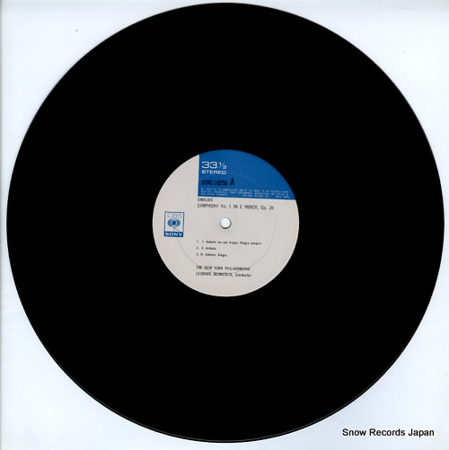 BERNSTEIN, LEONARD sibelius; symphony no.1 in e minor, op.39 SONC10250