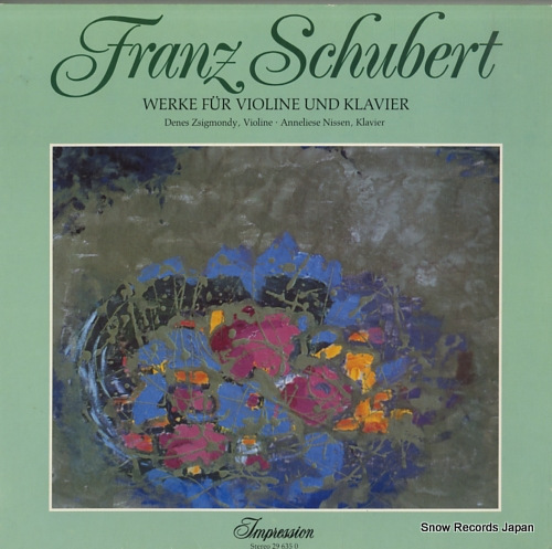 ZSIGMONDY, DENES schubert; werke fur violine und klavier 296350