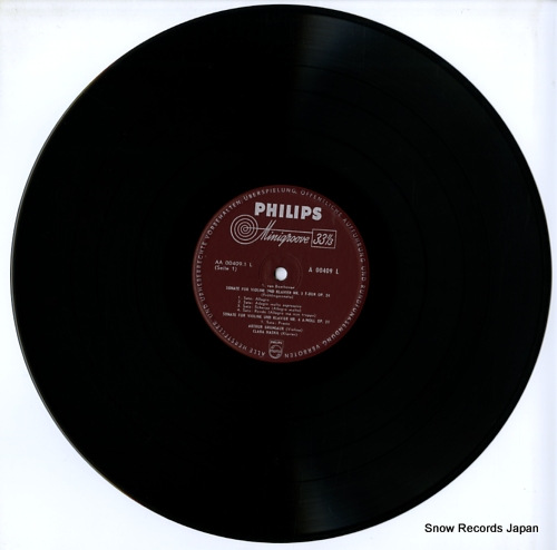 HASKIL, CLARA beethoven; sonaten fur violine und klavier A00409