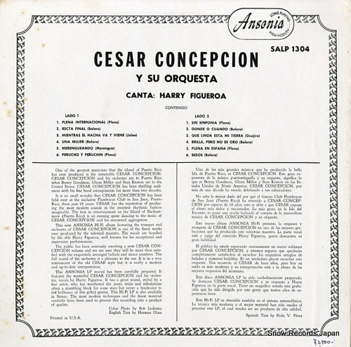 CESAR CONCEPCION Y SU ORQUESTA canta harry figueroa SALP1304