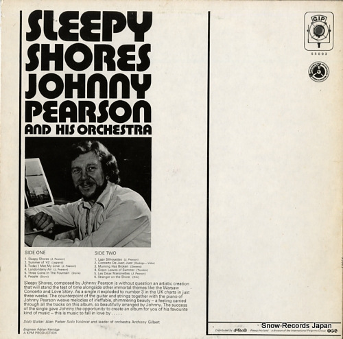 PEARSON, JOHNNY sleepy shores 55.003