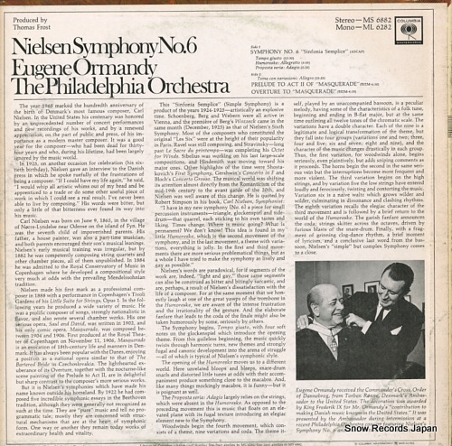 桼󡦥ޥǥ nielsen; symphony no.6 MS6882