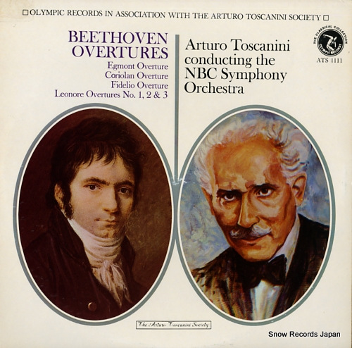 TOSCANINI, ARTURO beethoven overtures ATS1111