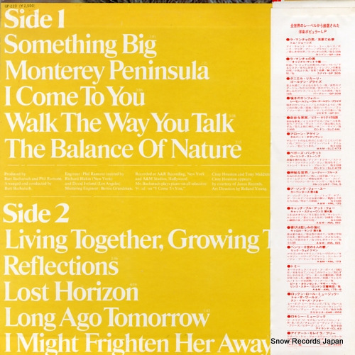 BACHARACH, BURT living together GP-223