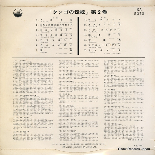 V/A la leyenda del tango vol.2 RA-5273