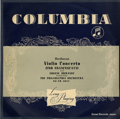 FRANCESCATTI, ZINO beethoven; concerto in d major, op.61 33CX1011