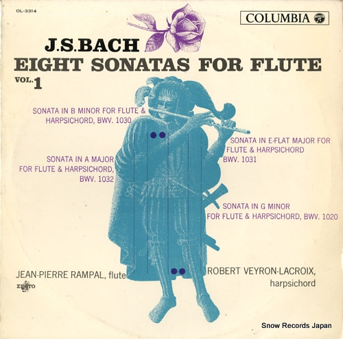 RAMPAL, JEAN-PIERRE bach; eight sonatas for flute vol.1 OL-3314
