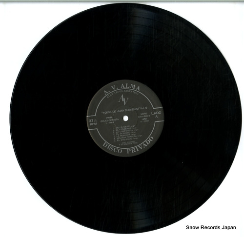 D'ARIENZO, JUAN todos de juan d'arienzo volume 5 (1937-1938) CTA-6014