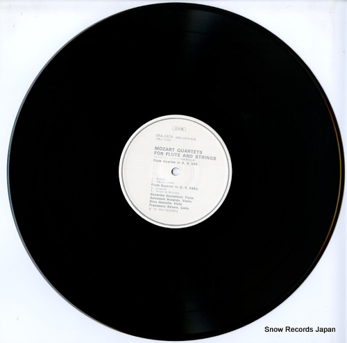 GAZZELLONI, SEVERINO mozart; quartets for flute and strings SRA-2974
