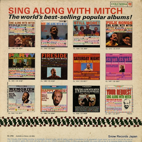 MILLER, MITCH holiday sing along CL1701