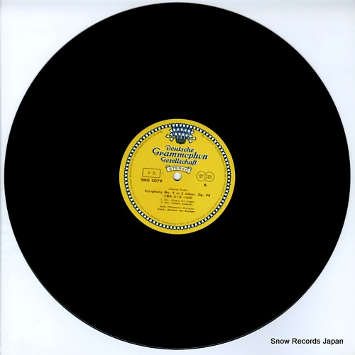 KARAJAN, HERBERT VON brahms; symphony no.4 SMG-2079