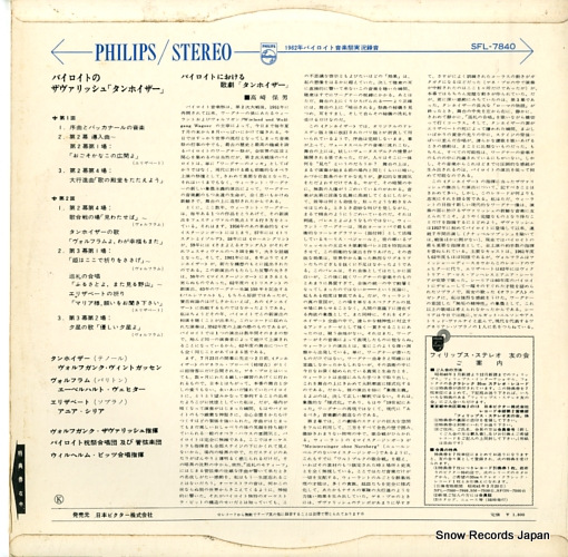 SAWALLISCH, WOLFGANG wagner; tannhauser SFL-7840