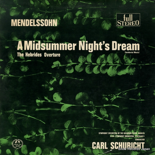 SCHURICHT, CARL mendelssohn; a midsummer night's dream SM-2214
