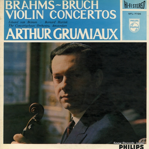 GRUMIAUX, ARTHUR brahms / bruch; violin concertos SFL-7726
