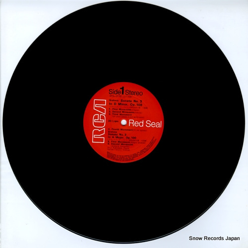 RUBINSTEIN, ARTUR, AND HENRYK SZERYNG brahms; violin sonatas SRA-2128