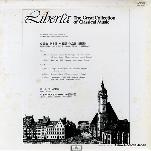 BOHM, KARL beethoven; symphony no.6 