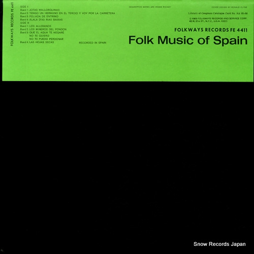 V/A folk music of spain FE4411