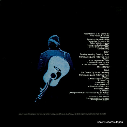 CASH, JOHNNY the johnny cash show KC30100