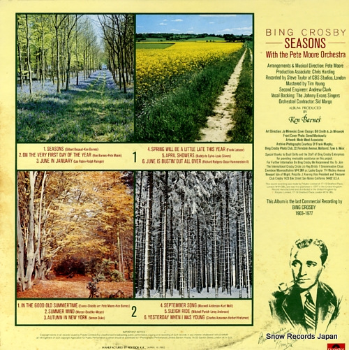 CROSBY, BING seasons MPF1140