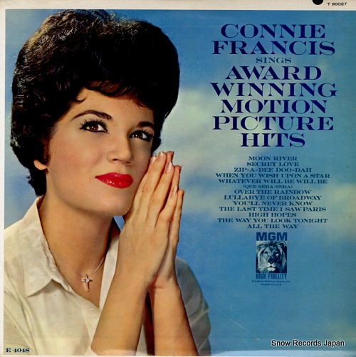 FRANCIS, CONNIE sings award winning motion picture hits T90027