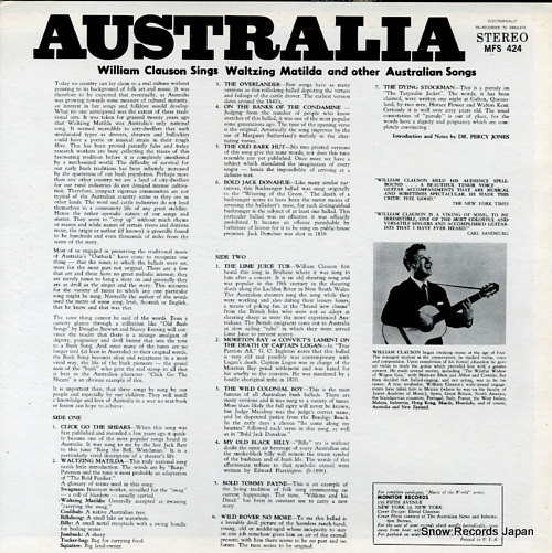 CLAUSON, WILLIAM australia MFS424