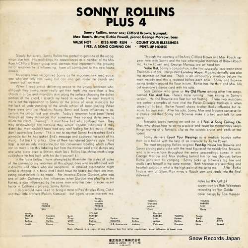 ROLLINS, SONNY plus 4 LPR-8877