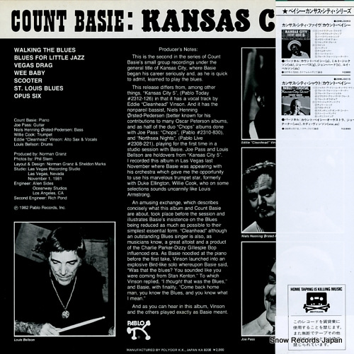 BASIE, COUNT kansas city / count basie 6 28MJ3178