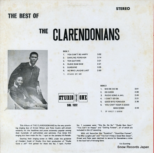 THE CLARENDONIANS the best of the clarendonians SOL1122