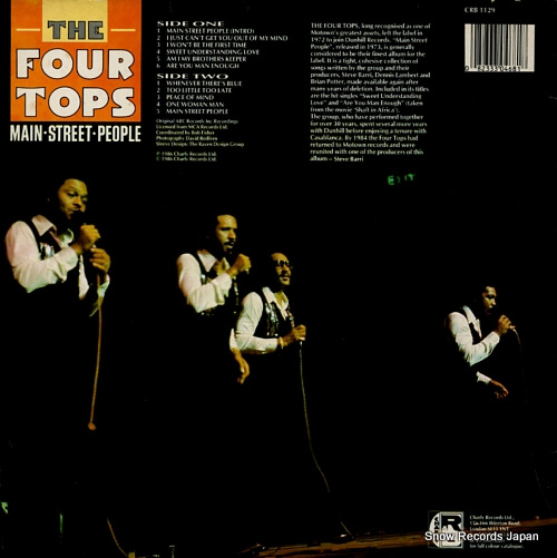 FOUR TOPS, THE main street people CRB1129