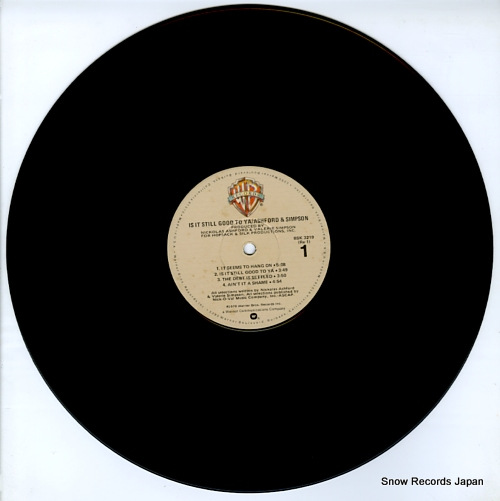 ASHFORD AND SIMPSON is it food to ya BSK3219