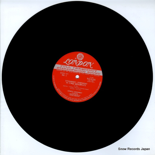 ANSERMET, ERNEST stravinsky; symphonies in c major & in three movements SLA6155