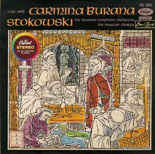 STOKOWSKI, LEOPOLD orff; carmina burana CSC5015 - front cover